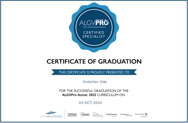 ALGVPro Certified Specialist certificate