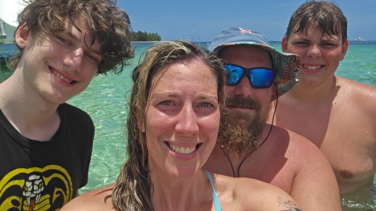 Ashley P. family vacation in Punta Cana beach
